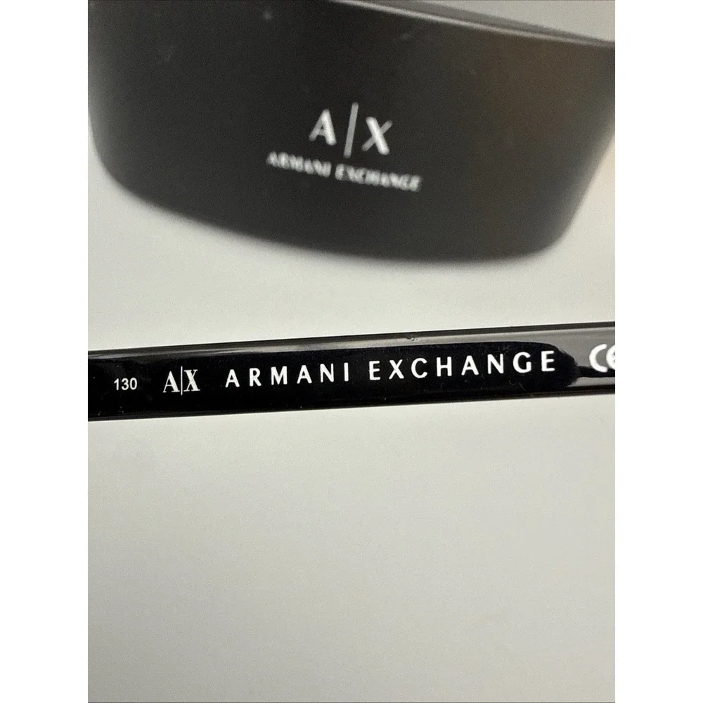 Armani Exchange AX208/S Large AUTHENTIC BLACK Sunglasses 60-17 130 w/Armani case